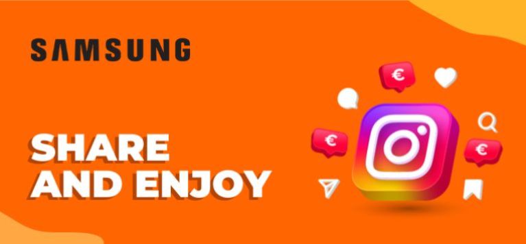 5€ con una story su Instagram Samsung!😎