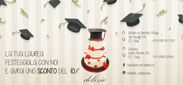 Fino al 20% di sconto studenti da Delizie!
