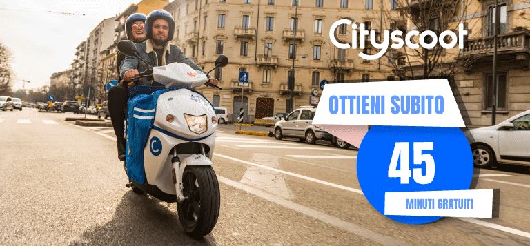 45 minuti gratuiti per studenti in Cityscoot!