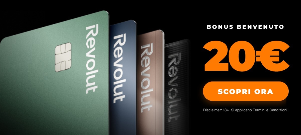 20€ di bonus benvenuto