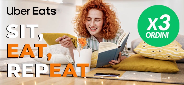 15€ di sconto su Uber Eats per gli studenti su ognuno dei primi 3 acquisti!
