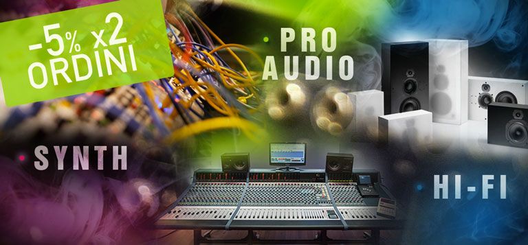 5% di sconto per i tuoi primi 2 acquisti su Milk Audio Store!