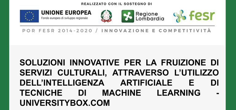 Realizzato con il sostegno di Unione Europea, Regione Lombardia, Fesr