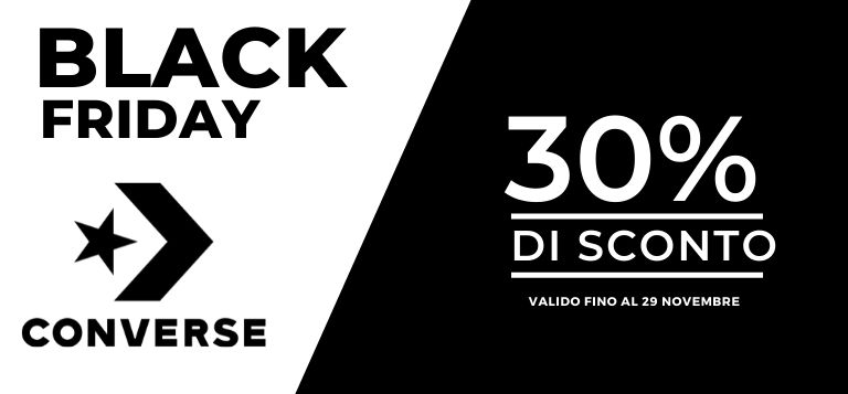 Converse Black Friday Sconto 30% su tutto!