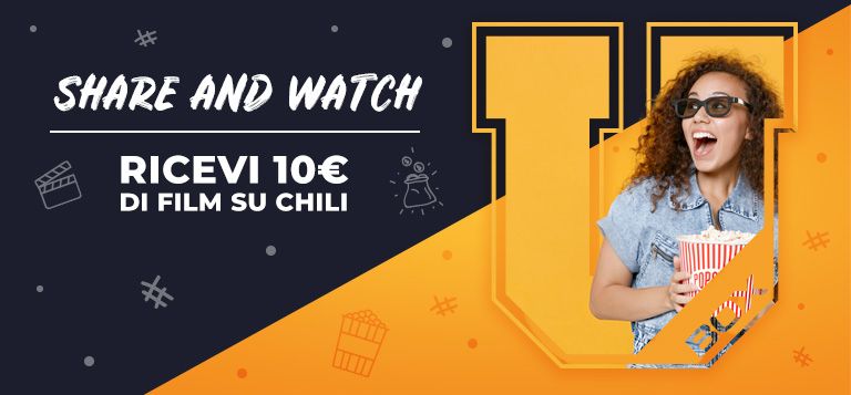 Ricevi 10€ di film su Chili