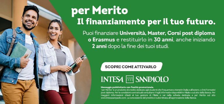 Scopri per Merito, il finanziamento per studenti di Intesa Sanpaolo!