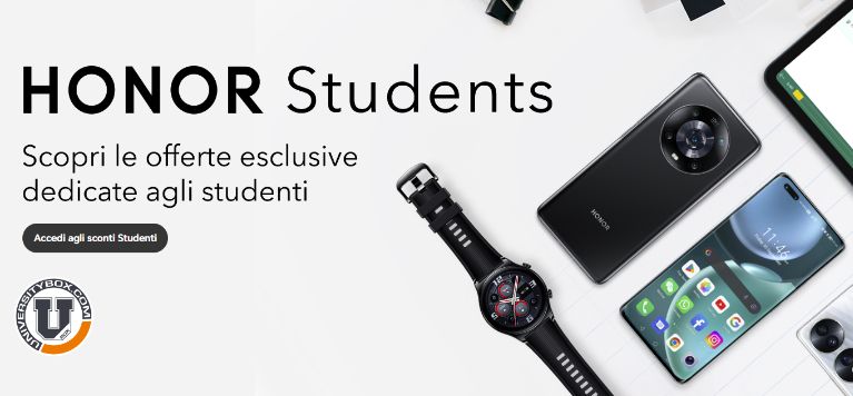 Honor: fino al -40% + 10% EXTRA sconto studenti