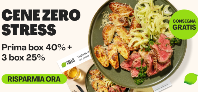Fino al 40% di sconto su 4 box e consegna gratis!