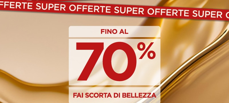 FINO AL -70% EXTRA