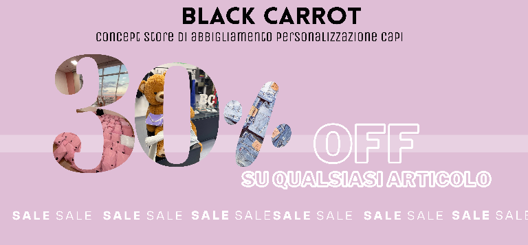 Black Carrot- Tutto lo store al -30% per te