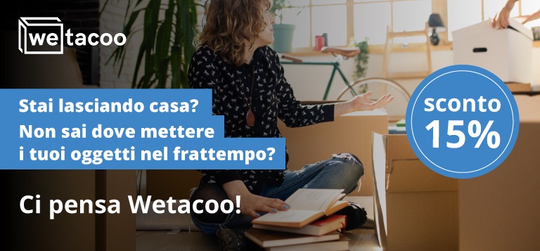 15% di sconto studenti su deposito oggetti con Wetacoo!