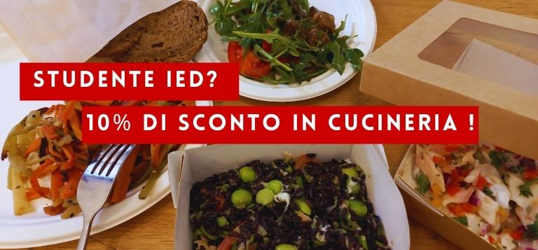 10% di sconto in Cucineria per gli studenti IED