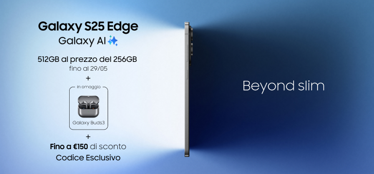 Galaxy S25 Edge è ora disponibile!