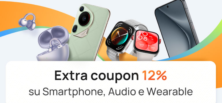 Huawei: Wearable, Audio & Smartphone con extra 12% sconto studenti