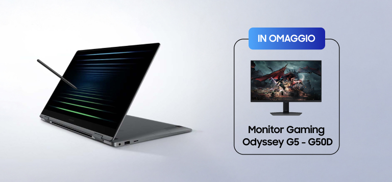 In omaggio Monitor Gaming Odyssey G5 - G50D + 10% di sconto studenti